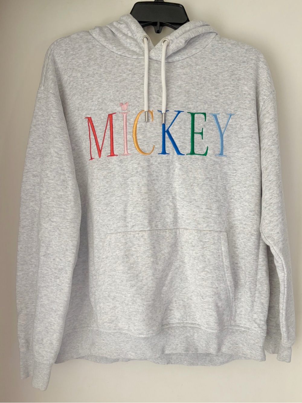 H&M Women’s Mickey Mouse Colorful Logo Oversized Hoodie | Size S